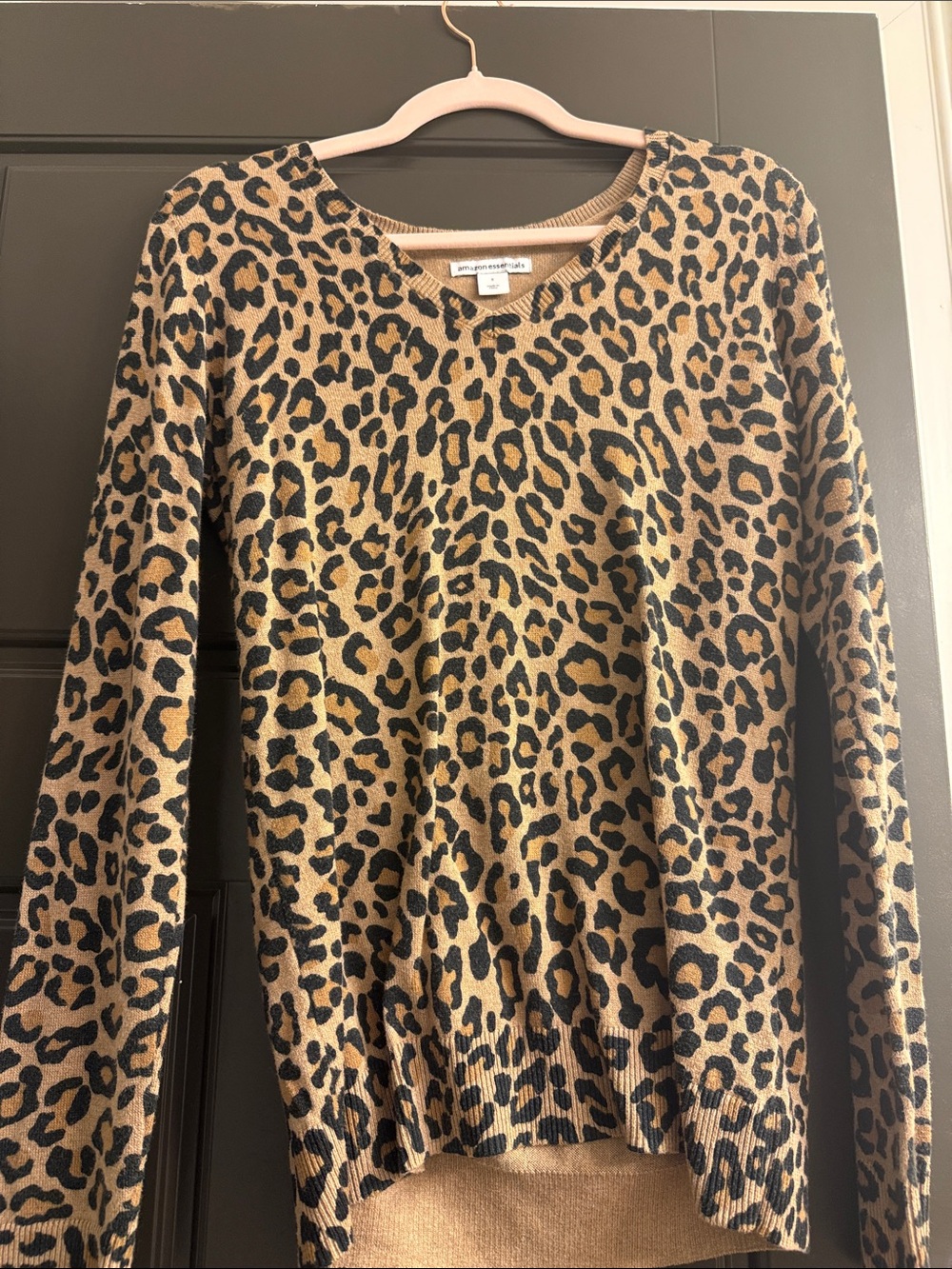 Leopard V neck Sweater
